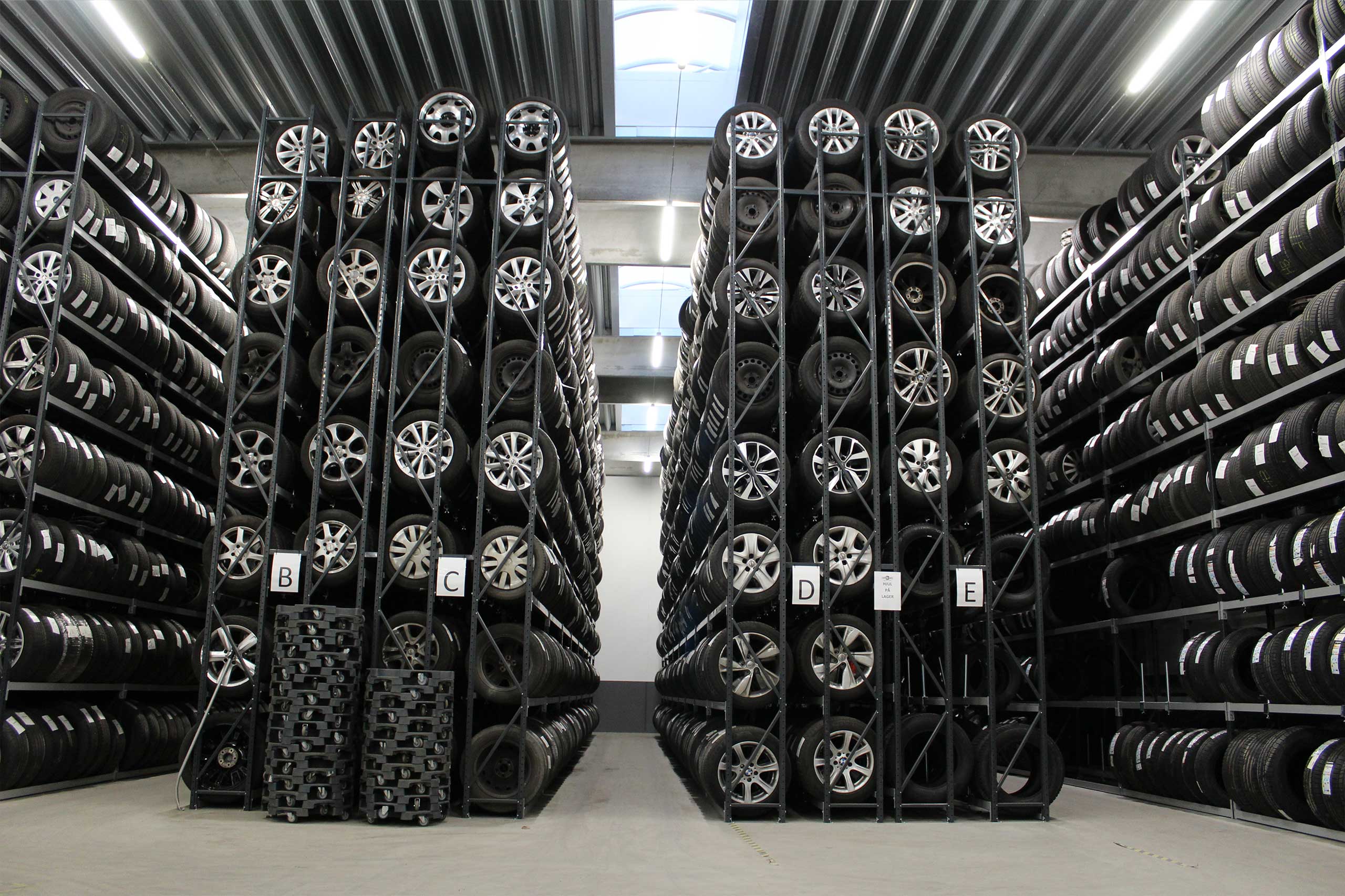 Twin racks dækreoler